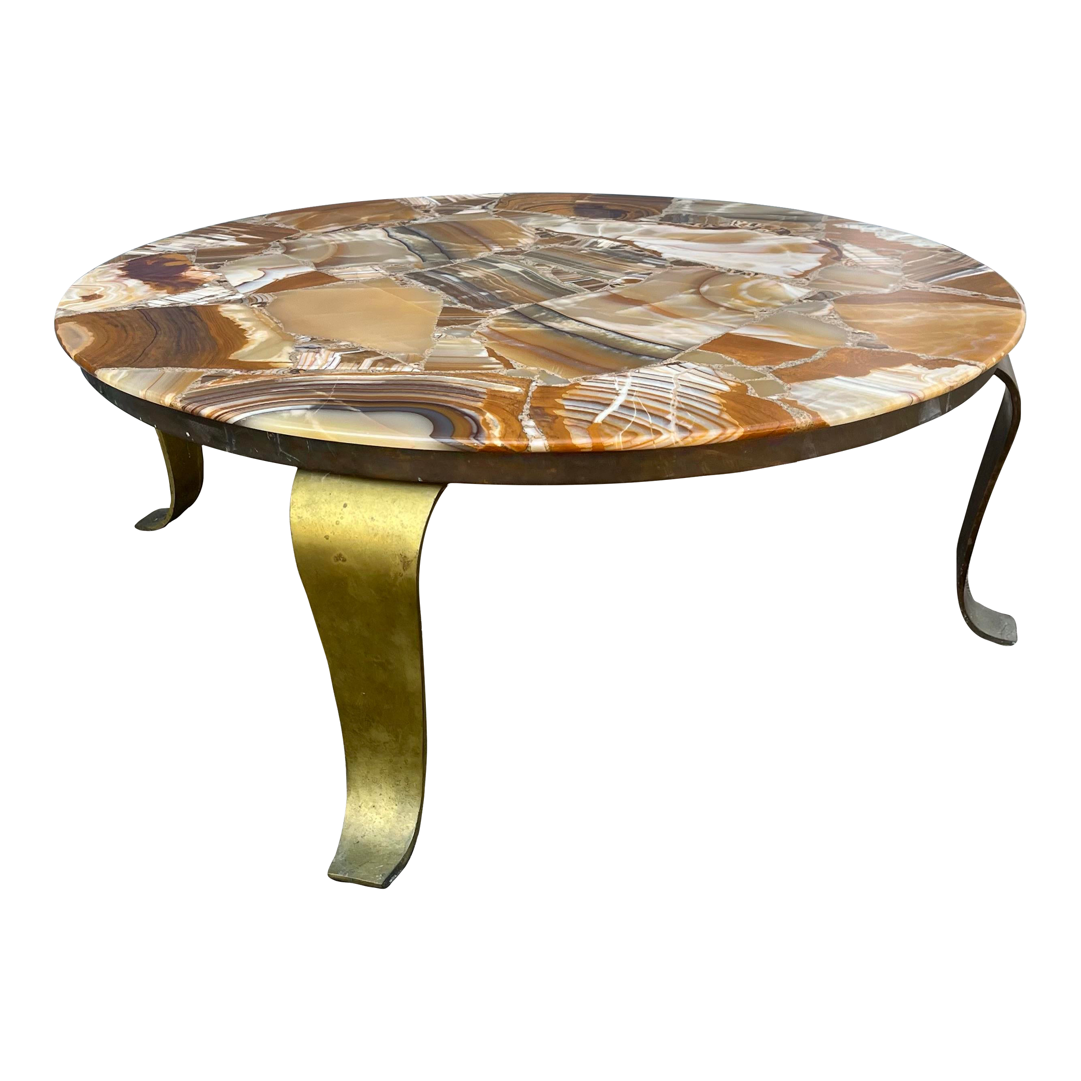 Muller's Onix コーヒーテーブル　HECHO EN MEXICO Muller Onyx Top Arturo Pani Coffee Table - Etsy