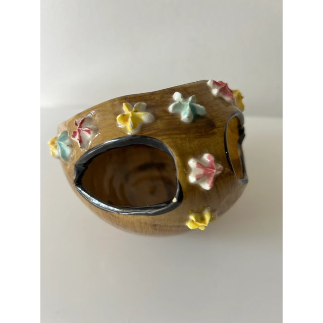 Fratelli Fanciullacci Vintage Italian Fratelli Fanciullacci Elbee Ceramic Creamer & Sugar For Sale - Image 4 of 10