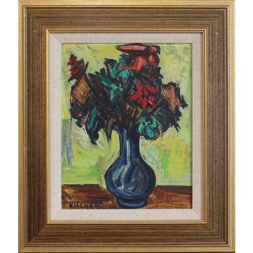 Isis Kischka, Bouquet of Flowers, 1963, Oil on Canvas For Sale - Image 14 of 14