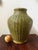 Mediterranean Mid 20th C. Embossed Basket-Weave Ceramic Green Vessel For Sale - Image 3 of 8