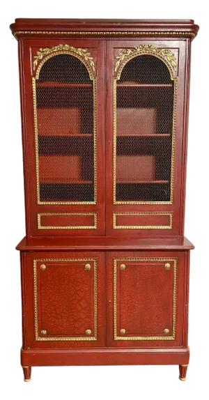 French Directoire Bibliotheque Styled Bookcase or China Cabinet
