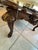 Mid 20th Century Oversized Large Vintage Carved Wood Coffee Table With Claw Feet & Gilded Accents For Sale - Image 10 of 16