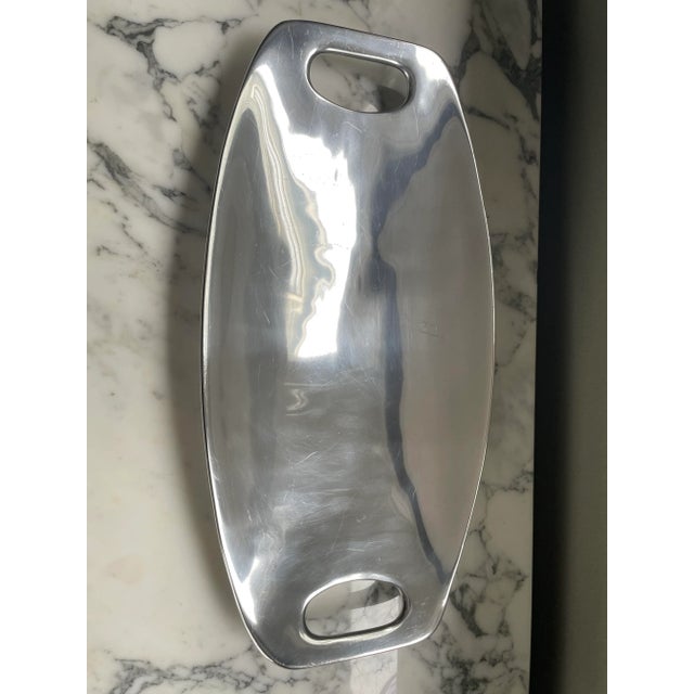 This sculptural tray is both a work of art and practical serving piece. This is one of two trays listed on Chairish; this...