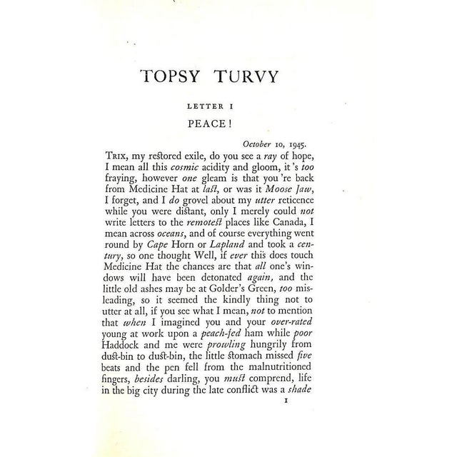 "Topsy Turvy" Book 1947 Herbert, A.P. For Sale - Image 4 of 4