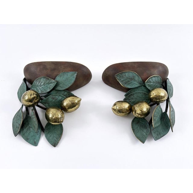 Mid-Century Brass Lemon Sconces by Hans Möller, 1970s, Set of 2 For Sale - Image 6 of 18