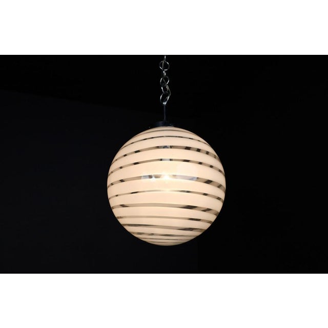 1960s Mid-Century Modern German Art Glass Pendant Light, 1960s For Sale - Image 5 of 9