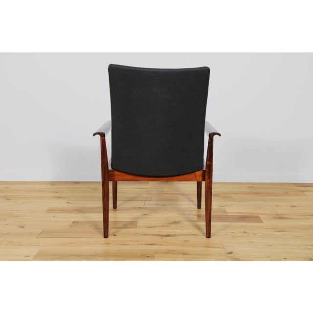 Black Model 209 Diplomat Armchair by Finn Juhl for France & Son, 1960s For Sale - Image 8 of 18