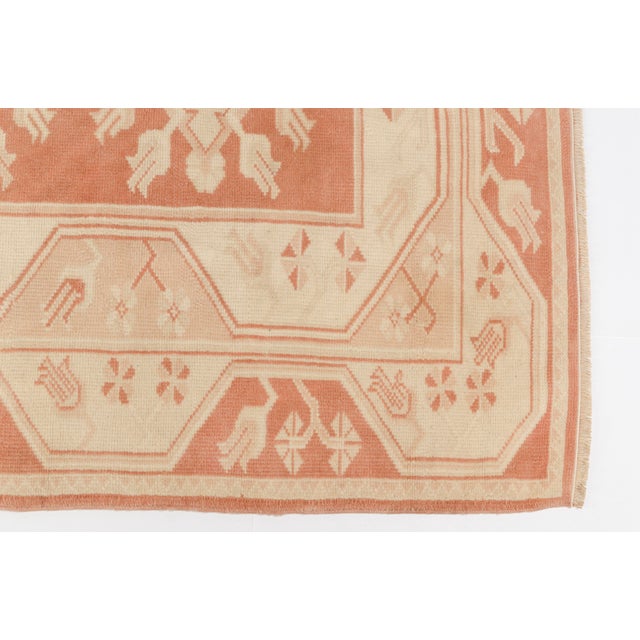 Tan Mid 20th Century Decorative Home Living Anatolian Rug For Sale - Image 8 of 10