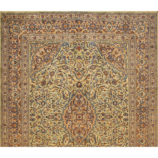 Large Hand-Knotted Middle Eastern Rug in Wool and Cotton For Sale - Image 3 of 11