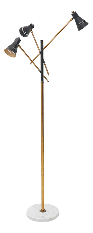 Floor Lamp with 3 Arms, 1950s
