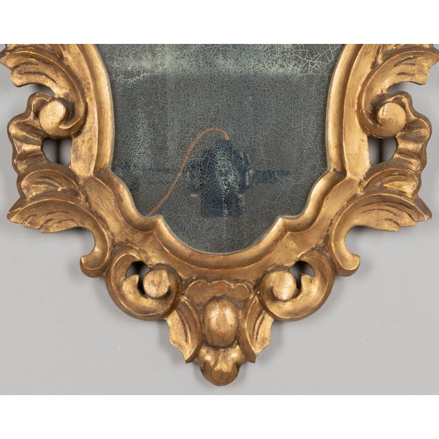 French Baroque Giltwood Mirror, Hand-Carved For Sale In Orlando - Image 6 of 8