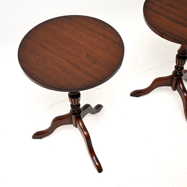 Antique Georgian Wine Tables, 1950, Set of 2 For Sale - Image 6 of 11