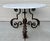 French Art Nouveau Iron Coffee Table With Italian Carrara Marble Top, Late 19th C. For Sale - Image 4 of 18