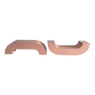 Postmodern Waterfall Floating Shelves - a Pair For Sale