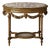 19th Century Belgian Marble & Walnut Accent Table For Sale