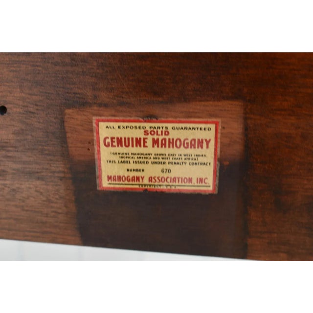 Statton Mahogany Full Size High Poster Headboard Vintage Mid Century Bed 70s For Sale - Image 9 of 12