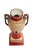 1920s Antique Japanese Thousand Faces Egyptian Revival Covered Pedestal Urn, Circa 1920 For Sale - Image 5 of 7