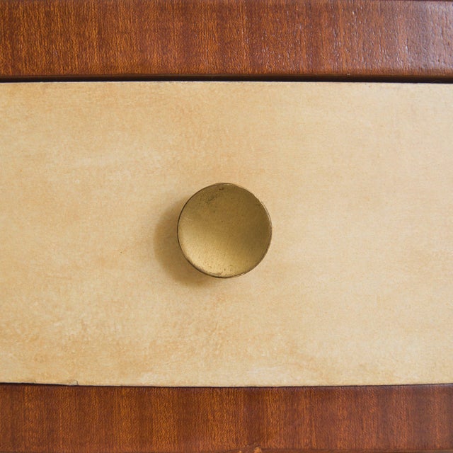 Brown Italian Two-Tone Mahogany Wall-Mounted Console, 1970s For Sale - Image 8 of 11