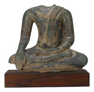 Sukhothai Buddha Bust, 1800s, Bronze