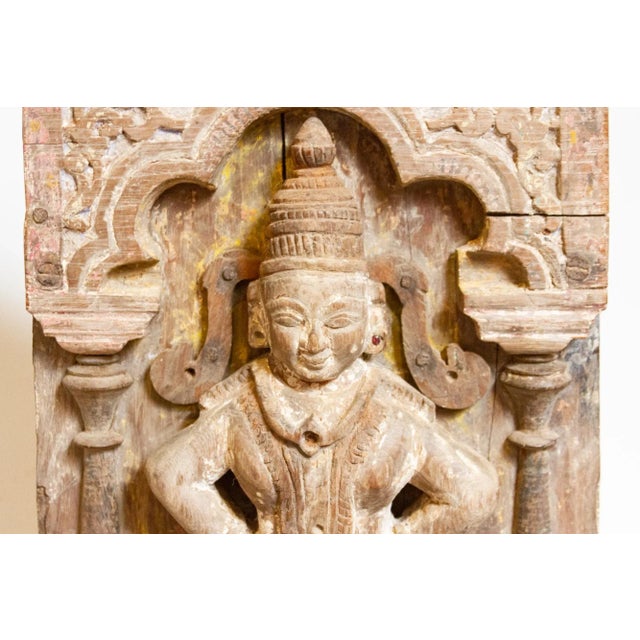 18th Century Carved Vishnu Temple Carving For Sale In Los Angeles - Image 6 of 8