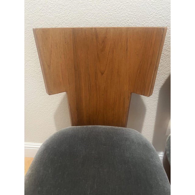 This pair of Art Deco Style Side Chairs will finish off your sitting area with a flare. The unique shape, rich wood tones...