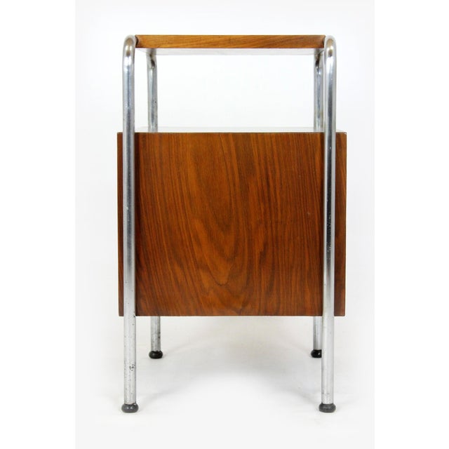 Bauhaus Model N1 Bedside Table by Robert Slezak, 1940s For Sale - Image 11 of 18