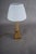 Brass Corn Table Lamp with White Pleated Shade, 1970s For Sale - Image 9 of 14