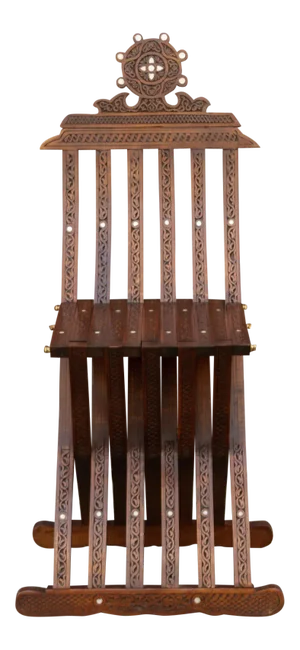 Antique Carved Mother of Pearl Syrian Chair