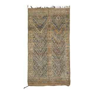 Vintage Moroccan Berber Wool Rug With Geometric Chevron Design by Rug & Kilim For Sale