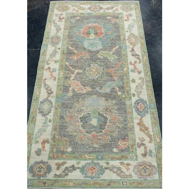 Turkish Oushak Rug 2'8" x 5'1" #17469 Explore a curated collection of hallway runners, wool rugs, and handmade...