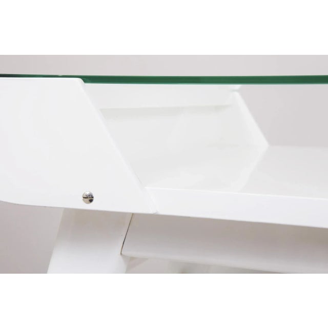 Mid-Century Czech White Table by František Jirák for Tatra, 1950s For Sale - Image 3 of 6