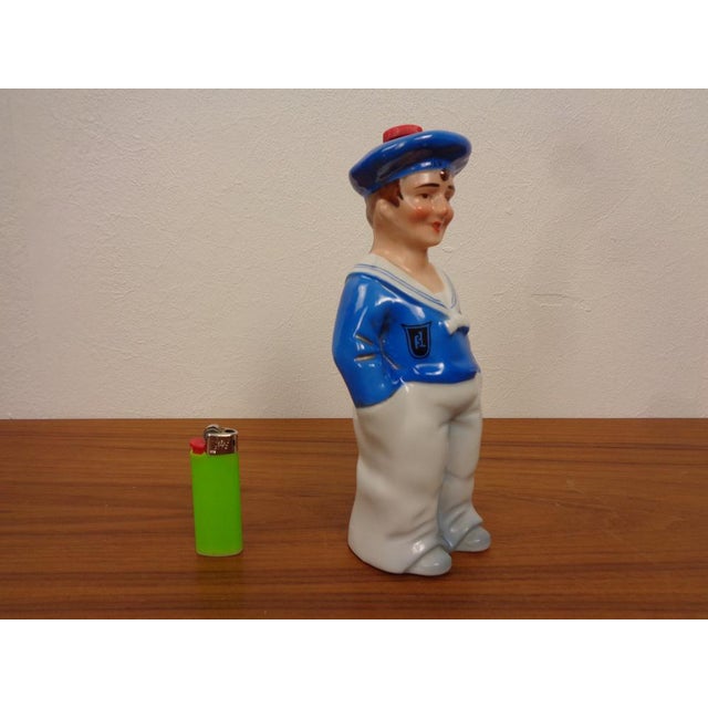 Porcelain Sailor Rum Bottle from Lehment, Germany, 1950s For Sale - Image 4 of 18