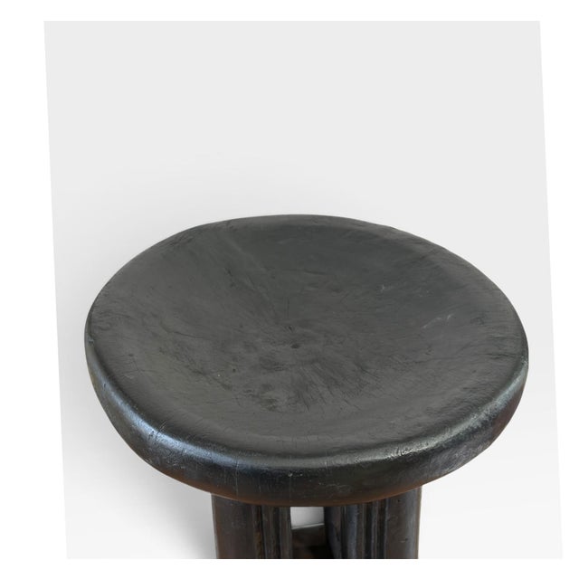 Vintage Tribal Nobility Bamileke Stool/Table Cameroon 16" H For Sale - Image 9 of 9