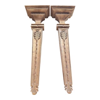 Vintage Pair Louis XVI Style Large Corbels For Sale