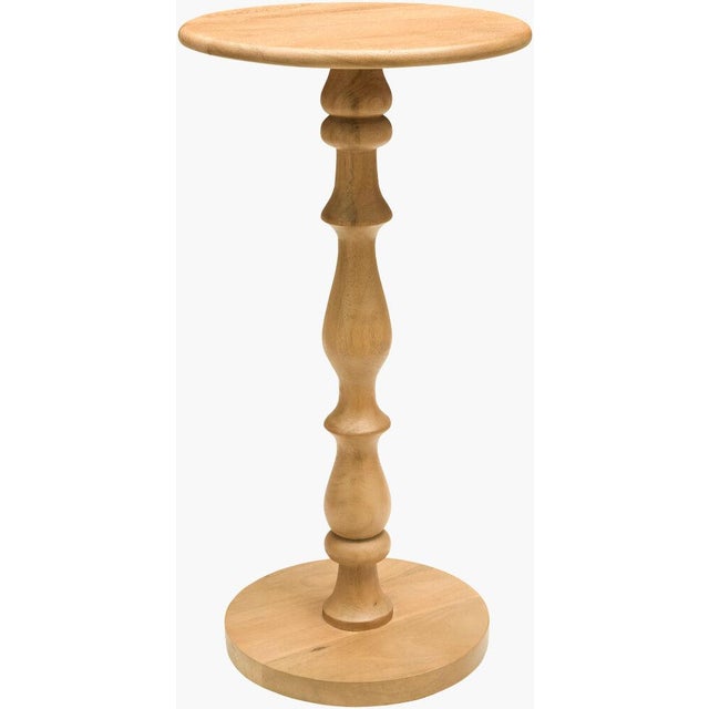 Traditional Harare End Table Beige For Sale - Image 3 of 3