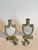 Ceramic Pair of Ceramic Perfume Bottles, Pastel Green and White For Sale - Image 7 of 8