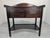 Mahogany Wooden Desk with Brass Handles from the 1960s/1970s This mahogany wooden desk from the 1960s/1970s features four...