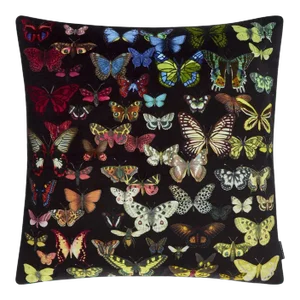 Christian Lacroix Velvet Butterfly & Cosmos Floral Pillow