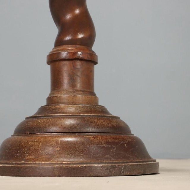 Wood Antique Italian Walnut Plant Stand, 1890s For Sale - Image 7 of 9