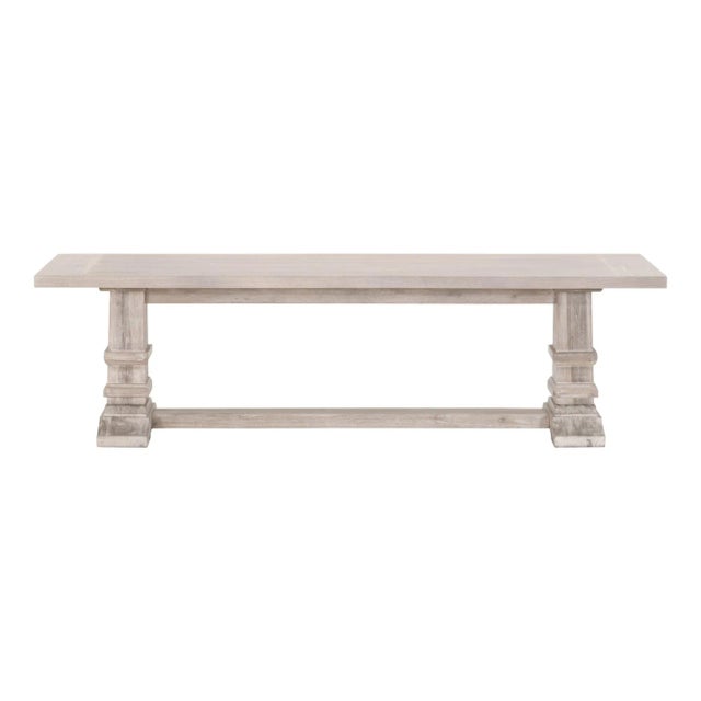 Tan Hudson Large Dining Bench For Sale - Image 8 of 8