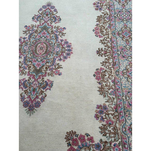 1970s Old Persian Kerman Area Rug 6x9 For Sale - Image 11 of 12