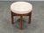 Elegant Art Deco stool produced in Czechoslovakia during the 1930s. This refined vintage seating piece features a solid...