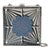 Judith Leiber Crystal Minaudière Cigar Box Clutch Evening Bag Art Deco Silver For Sale