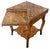 Vintage Marquetry Wood Inlay With Mother of Pearl Folding Game Table For Sale - Image 4 of 18