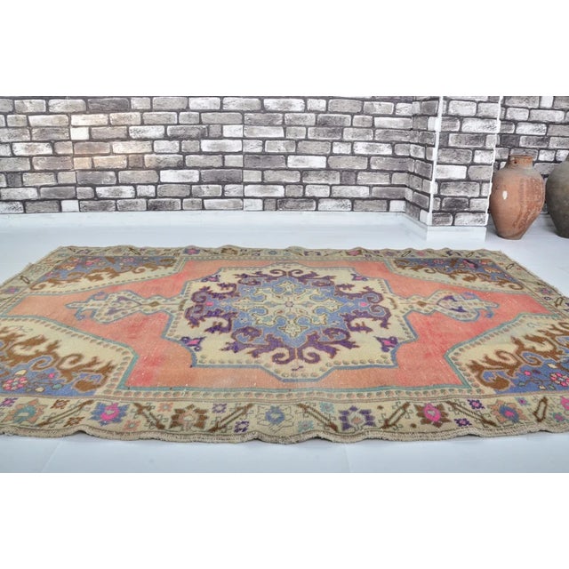 1950s Decorative Vintage Kurdish Carpet For Sale - Image 5 of 10