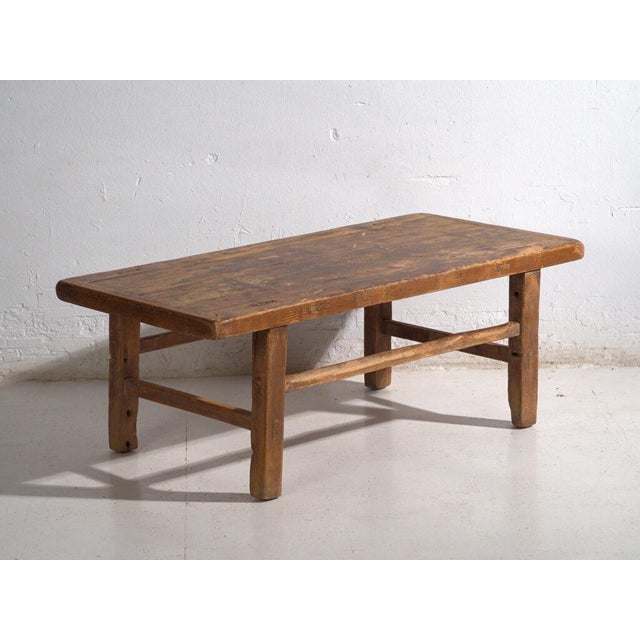 Chinese Low Table in Pine For Sale - Image 9 of 10