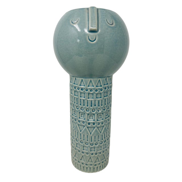 Vintage West Elm Atelier Stella 12" Ceramic Vase Made in Portugal For Sale - Image 11 of 11