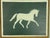 Contemporary Primitive Equestrian Horse Painting in Custom Wood Frame For Sale - Image 9 of 10