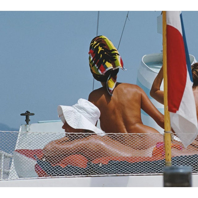 Yacht Holiday, Slim Aarons, 20th Century, Color Photography, Nudes, 1967 For Sale - Image 3 of 5