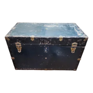 1930s Pre-War McBrine Luggage Steamer Trunk